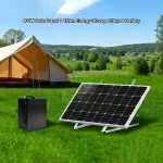 Портативная мини-электростанция 1 кВт·ч с аккумулятором Lifepo4 и солнечной панелью 400 Вт